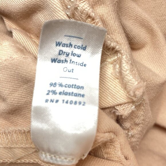 MARINE LAYER Women Wide Leg Pants Sz 6 Peach High Waist Cropped Jeans 30-2 - Picture 8 of 15